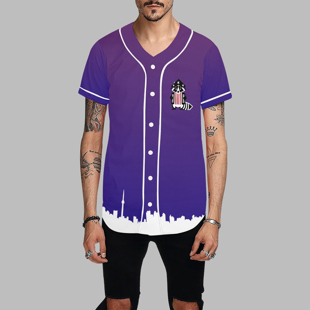 3 - Raccoon Top - Baseball Jersey Men