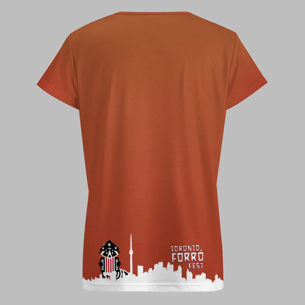 3 - Raccoon Top - T-Shirt V-neck Women's