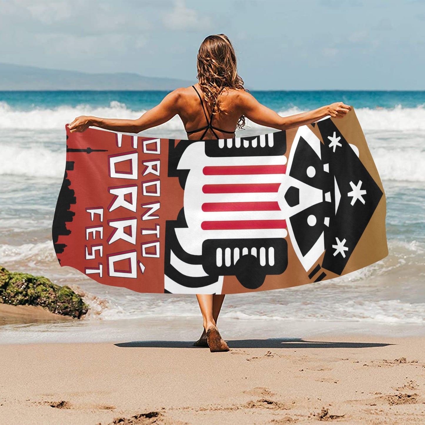 9 - Raccoon Beach Towel - TFF Large