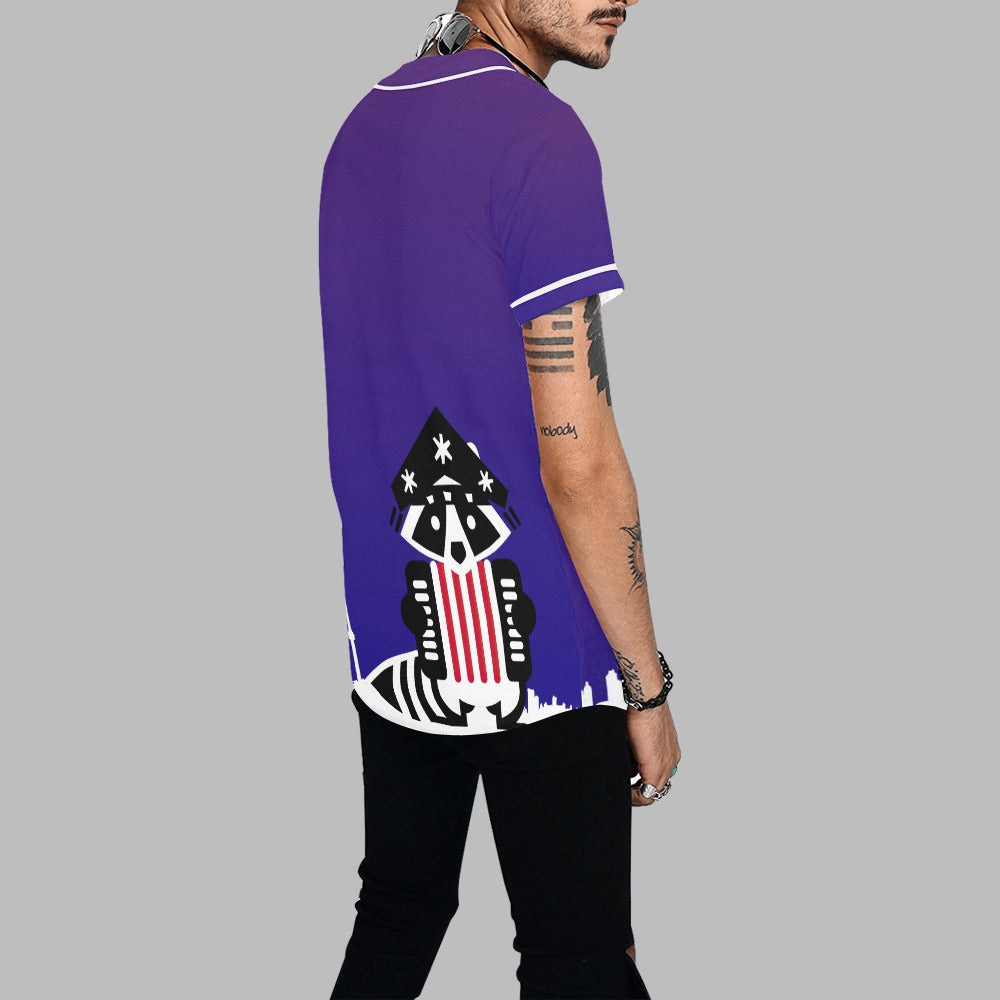 3 - Raccoon Top - Baseball Jersey Men