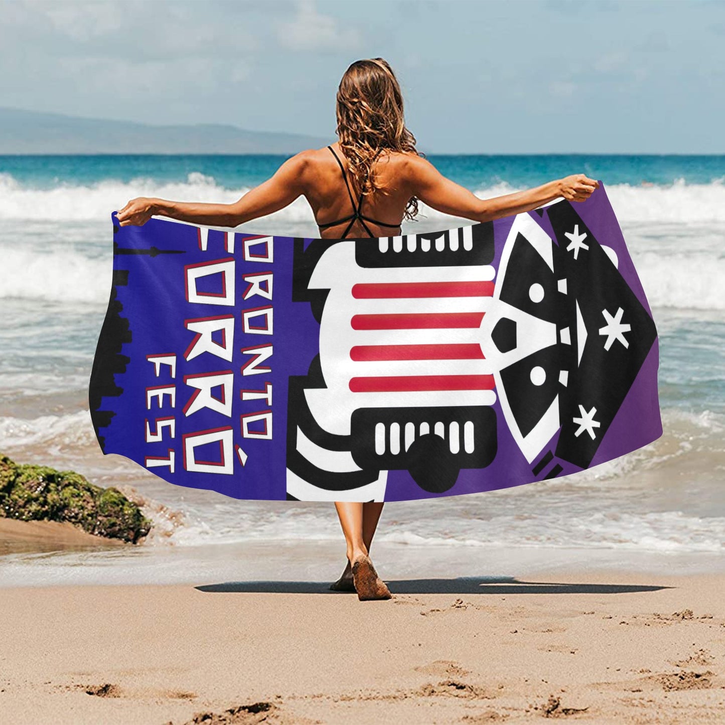 9 - Raccoon Beach Towel - TFF Large