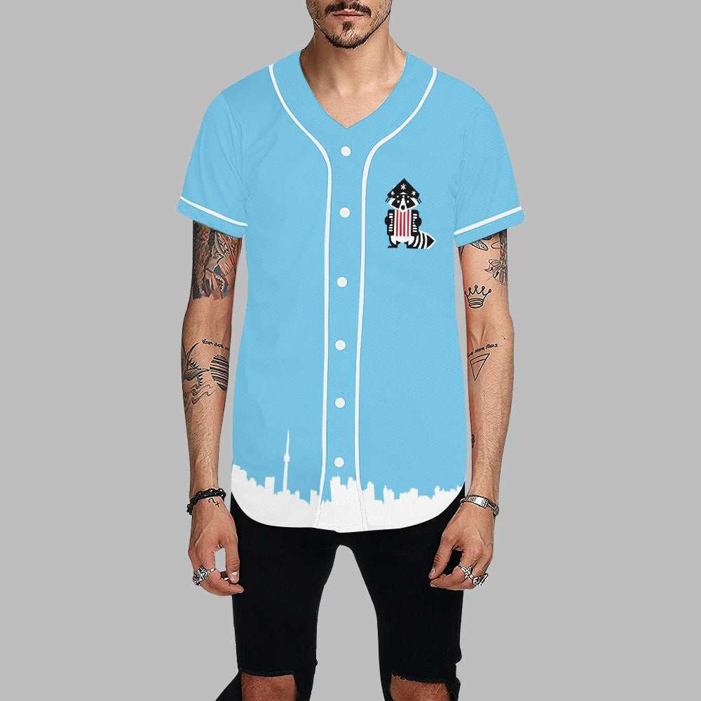3 - Raccoon Top - Baseball Jersey Men