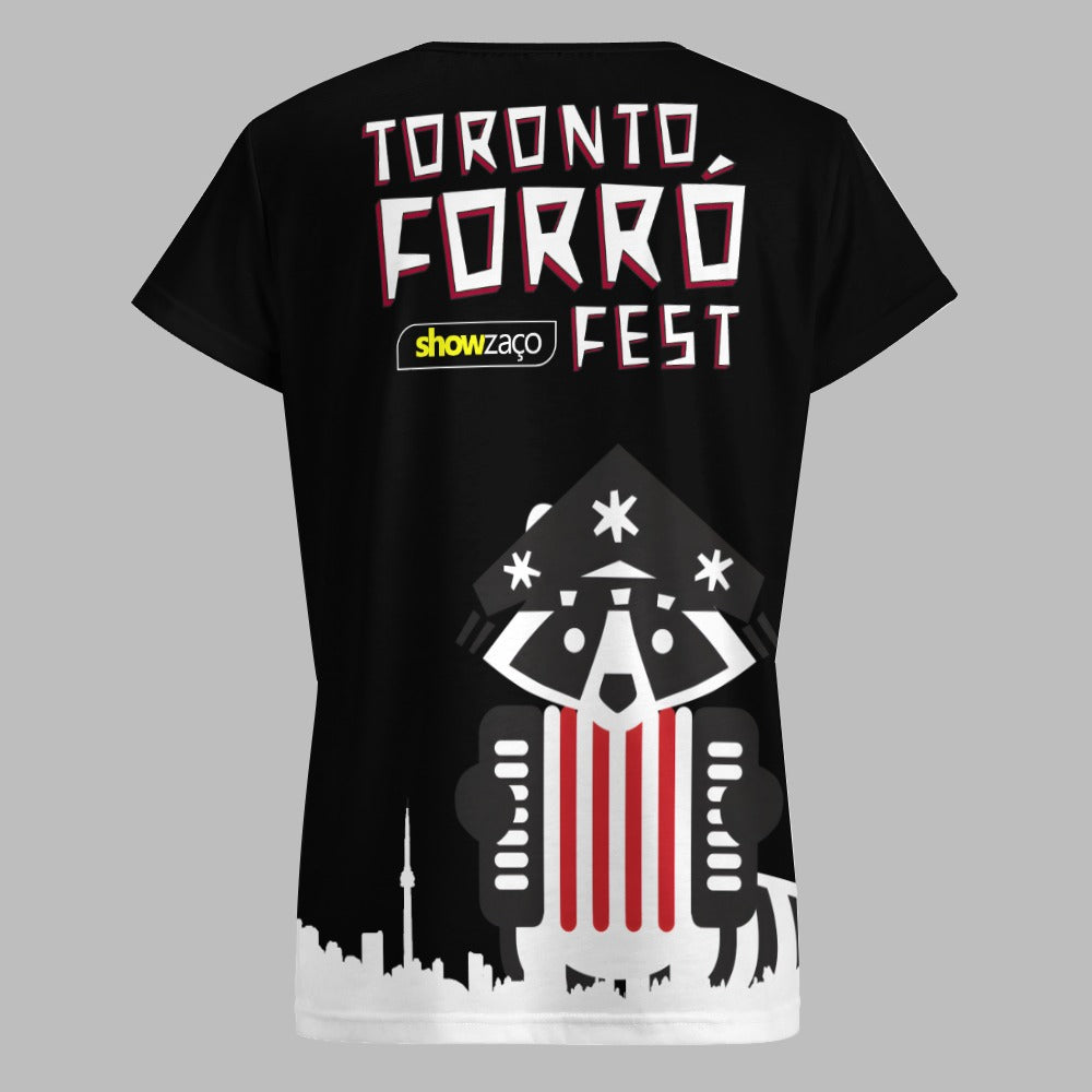 3 - Raccoon Top - T-Shirt V-neck Women's