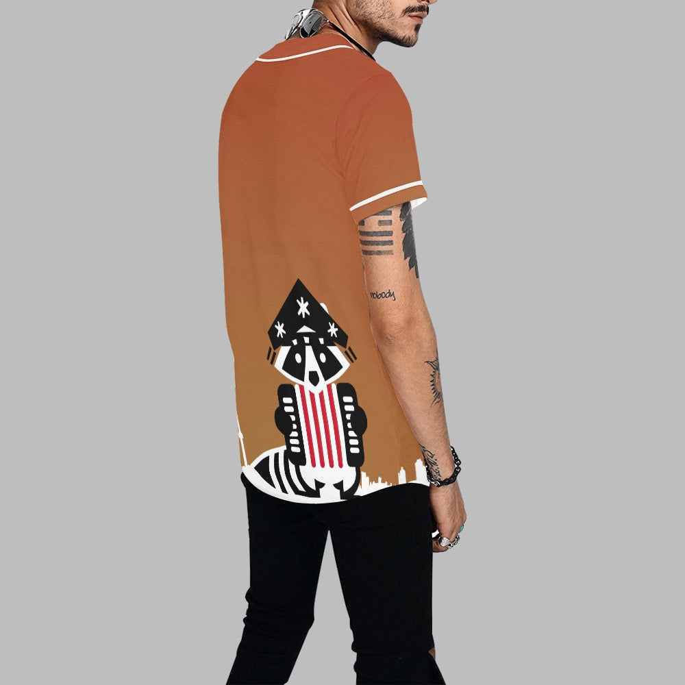3 - Raccoon Top - Baseball Jersey Men