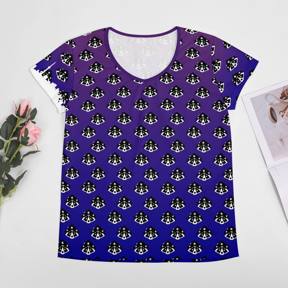 3 - Raccoon Top - T-Shirt V-neck Women's