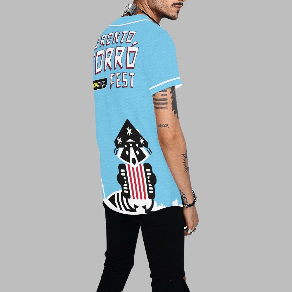 3 - Raccoon Top - Baseball Jersey Men