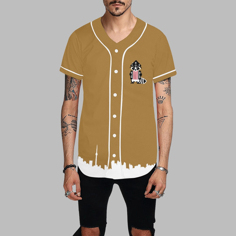3 - Raccoon Top - Baseball Jersey Men