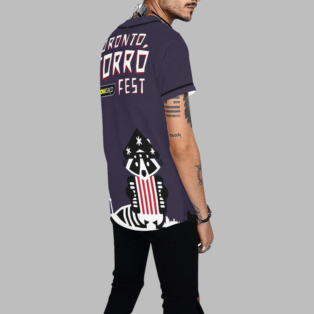 3 - Raccoon Top - Baseball Jersey Men