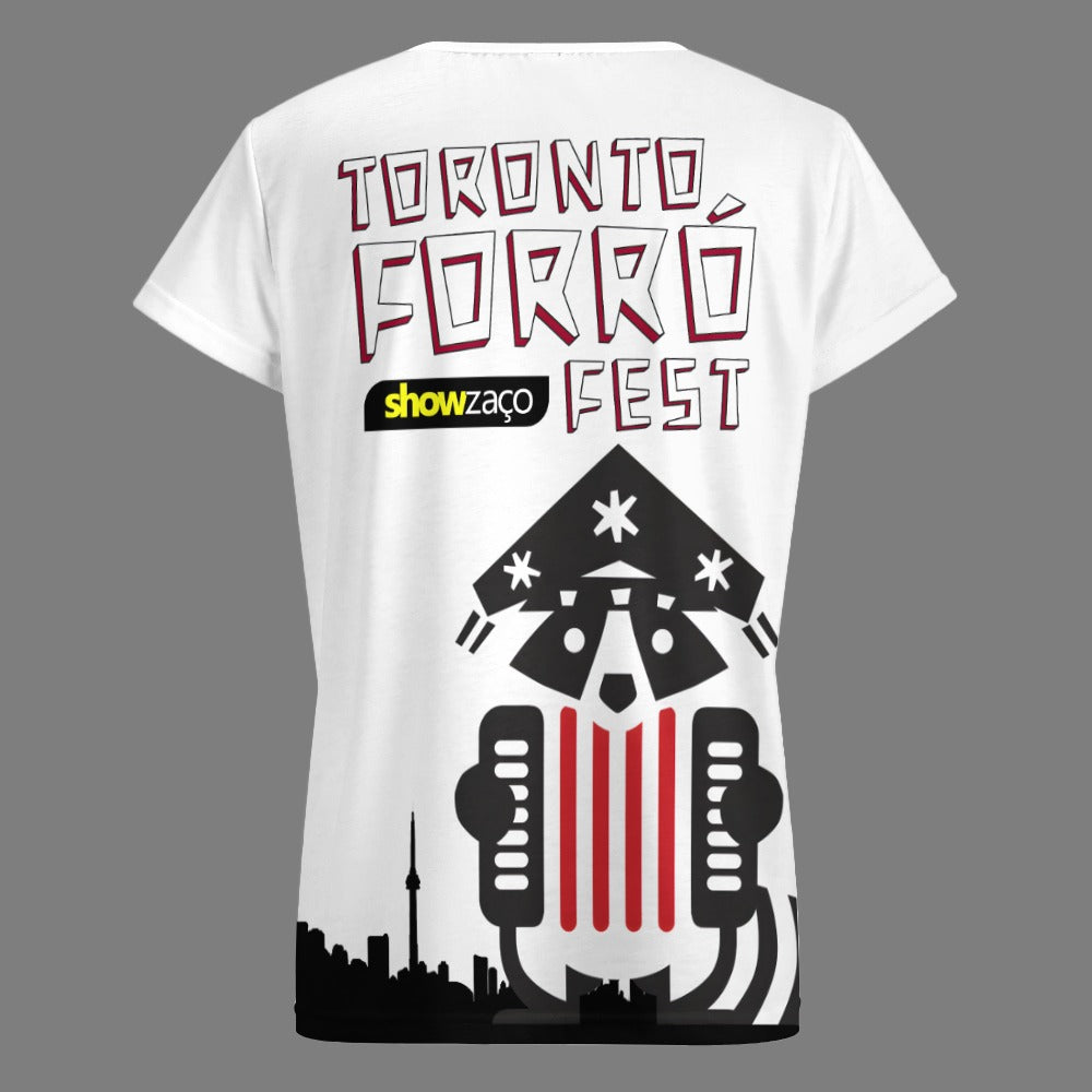 3 - Raccoon Top - T-Shirt V-neck Women's