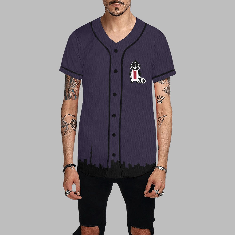 3 - Raccoon Top - Baseball Jersey Men
