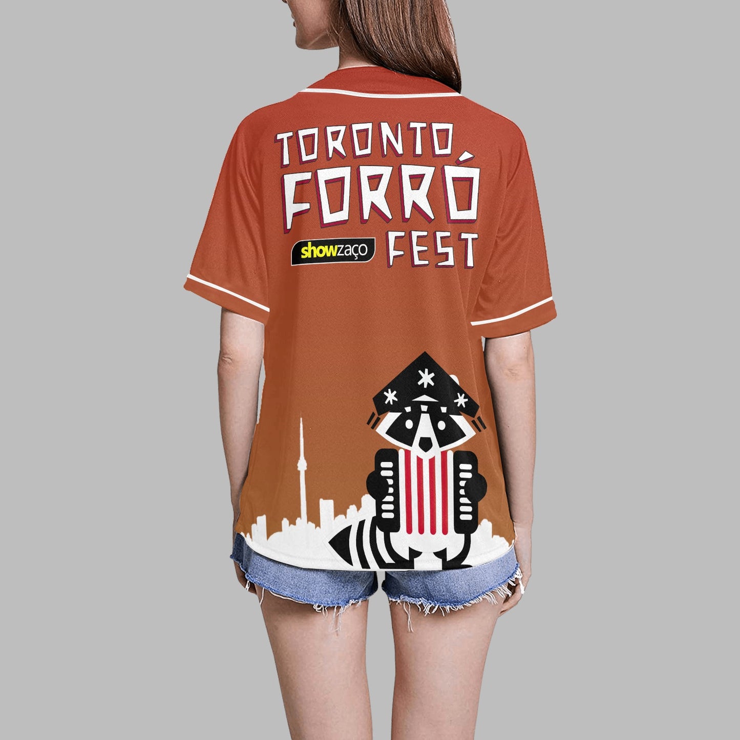 3 - Raccoon Top - Baseball Jersey Women's