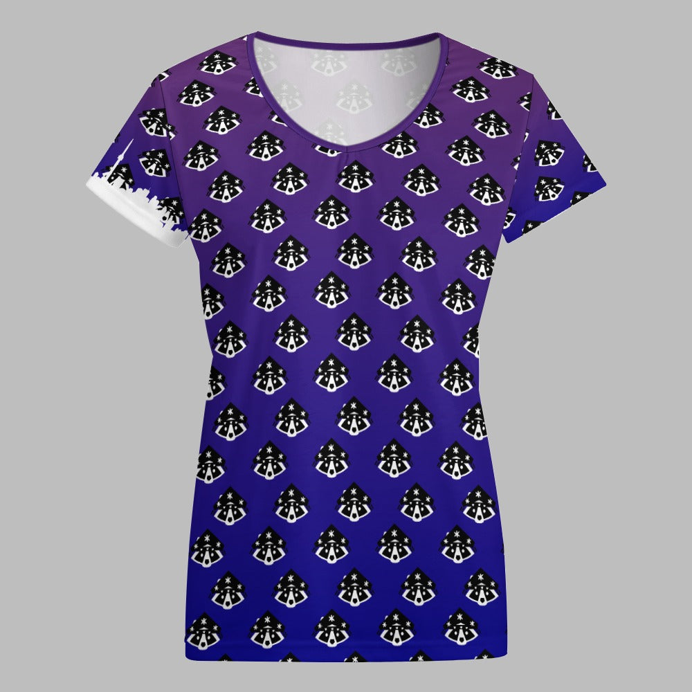 3 - Raccoon Top - T-Shirt V-neck Women's